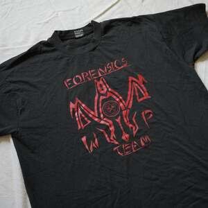 Vintage Single Stitch Forensics Team Mens XL T-Shirt Best Fruit of The Loom